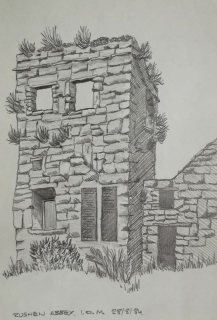 Isle of Man sketches, drawn 1984